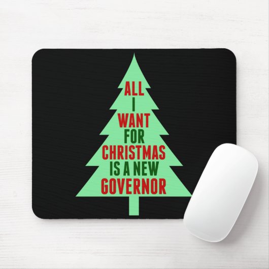 Funny Anti Governor Litical Christmas Humor Mousepad (Mit Mouse)
