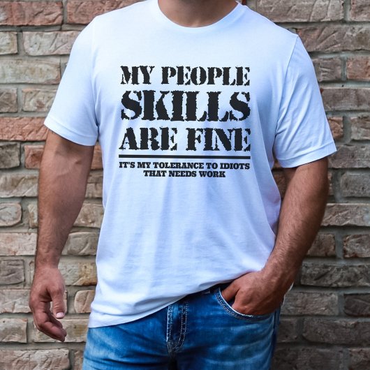 Funny Anti Idiot T-Shirt