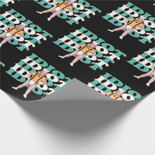 Funny Anti-Joe Biden ist eine Idiot-Sarcastic-Poli Geschenkpapier (Ecke)