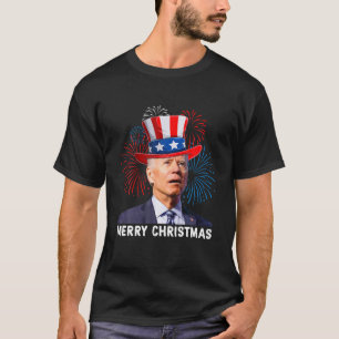 Funny Anti Joe Biden Xmas Frohe Weihnachten Funny T-Shirt