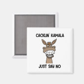 Funny Anti Kamala Harris Laughing Donkey Magnet (Vorderseite/Rückseite)