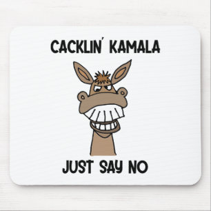 Funny Anti Kamala Harris Laughing Donkey Mousepad