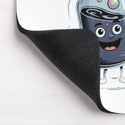 Funny Anti-Meeting Elixir | Retro Cartoon Office H Mousepad (Ecke)