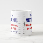 Funny Anti-Meeting Jumbo-Kaffee-Tasse Jumbo-Tasse (Vorderseite)