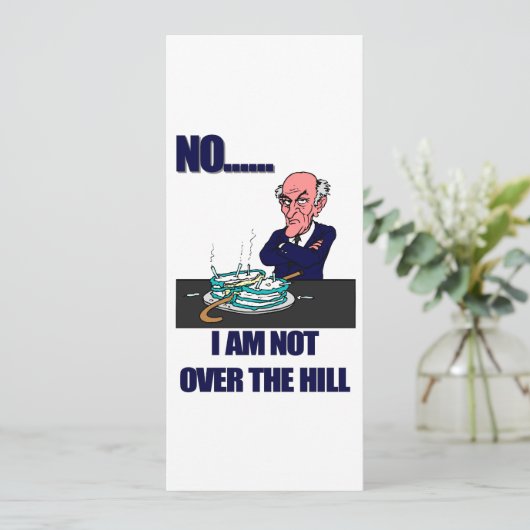 Funny Anti Over The Hill Karte (Stehend Vorderseite)