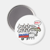 Funny Anti Putin Magnet (Vorderseite/Rückseite)