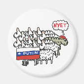 Funny Anti Putin Magnet (Vorne)