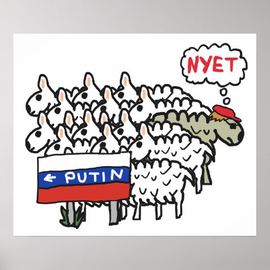 Funny Anti Putin Poster (Vorne)