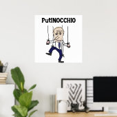 Funny Anti Putin und Russland Putinocchio Pub Poster (Heimbüro)