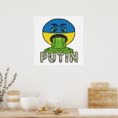 Funny Anti Putin Vomit Emoji Poster (Küche)