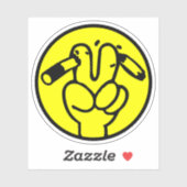 Funny Anti-Raucher ⚠ thailändisches ⚠ Aufkleber (Blatt)