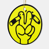 Funny Anti-Raucher ⚠ thailändisches ⚠ Keramikornament (Links)