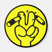 Funny Anti-Raucher ⚠ thailändisches ⚠ Magnet (Vorne)