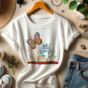 Funny Anti-Social Butterfly farbenfrohe Inspirivit Tri-Blend Shirt