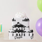 Funny Anti-Social Camping Ich Hasse Menschen Geschenkpapier