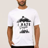 Funny Anti-Social Camping Ich Hasse Menschen T-Shirt (Vorderseite)
