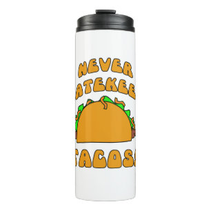 Funny Anti Taco Snob Cartoon Thermosbecher