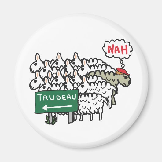 Funny Anti Trudeau Magnet (Vorne)