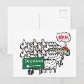 Funny Anti Trudeau Postkarte (Vorne/Hinten)