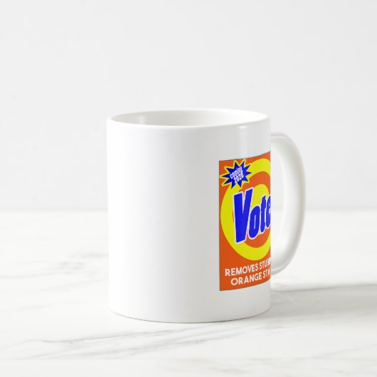 Funny Anti Trump Abschreckung Seife Box Abstimmung Kaffeetasse (VorderseiteRechts)