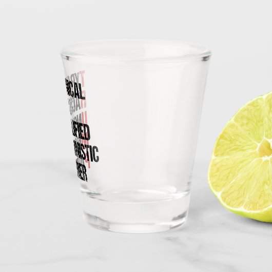 Funny Anti Trump Akrostische politische Wahl Schnapsglas (Rechts)