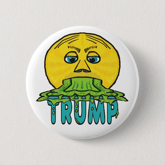 Funny Anti Trump Button (Vorderseite)