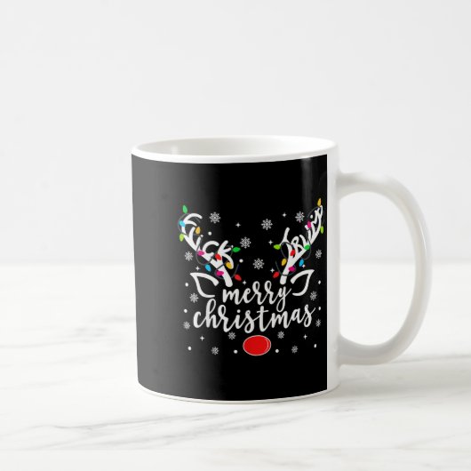 Funny Anti Trump Christmas Reindeer Funny Feminist Kaffeetasse (Rechts)