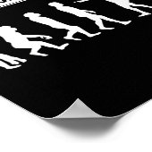 Funny Anti-trump Evolution Litical Humor  Poster (Ecke)