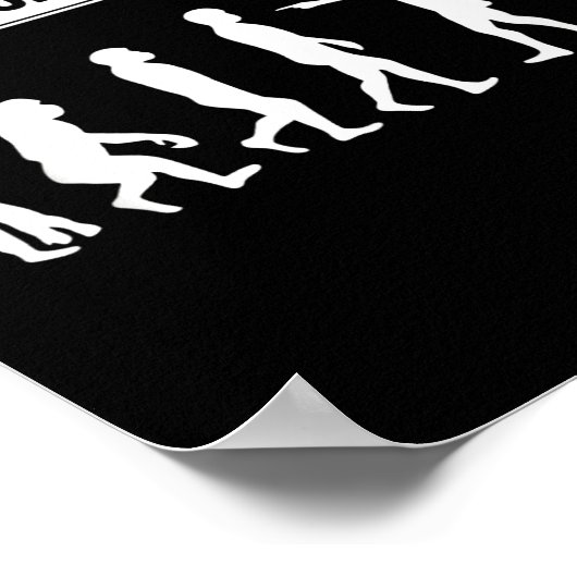 Funny Anti-trump Evolution Litical Humor  Poster (Ecke)