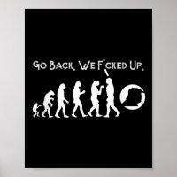 Funny Anti Trump - Geh zurück! Trump Evolution T-S