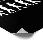 Funny Anti Trump - Geh zurück! Trump Evolution T-S Poster (Ecke)