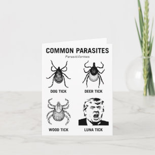 Funny Anti Trump Gemeinsamer Parasit Luna Tick Karte