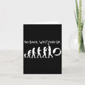 Funny Anti Trump - Go Back! Trump Evolution Tee Karte (Vorderseite)