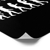 Funny Anti Trump - Go Back! Trump Evolution Tee Poster (Ecke)