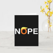 Funny Anti-Trump Karte (Gelbe Blume)