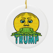 Funny Anti Trump Keramik Ornament (Hinten)