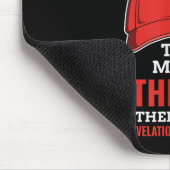 Funny Anti Trump Mark der Bestie Red Hat Mousepad (Ecke)