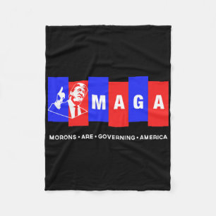 Funny Anti Trump Morons regieren Amerika Fleecedecke