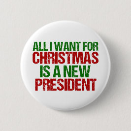 Funny Anti Trump Political Christmas Button