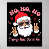 Funny Anti-trump Santa Christmas Litical Holiday T Poster (Vorne)