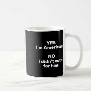 Funny Anti Trump T-Shirts Uni-Erwachsene Black Sma Kaffeetasse