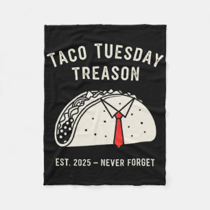 Funny Anti-Trump Taco Dienstag Politischer Protest Fleecedecke