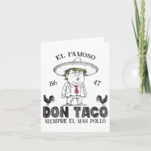 Funny Anti Trump Taco Don Taco nicht so subtil höf Karte