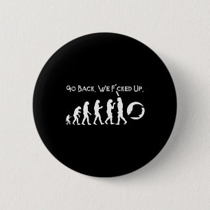 Funny Anti Trump - Trump Evolution T-Shirt zurückz Button