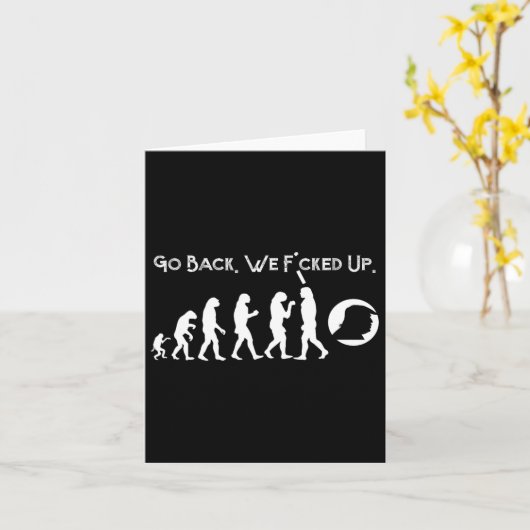 Funny Anti Trump - Trump Evolution T-Shirt zurückz Karte (Gelbe Blume)