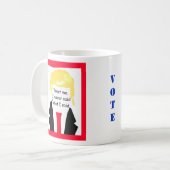 Funny Anti Trump wählt Souvenir Collvable Kaffeetasse (Vorderseite Links)
