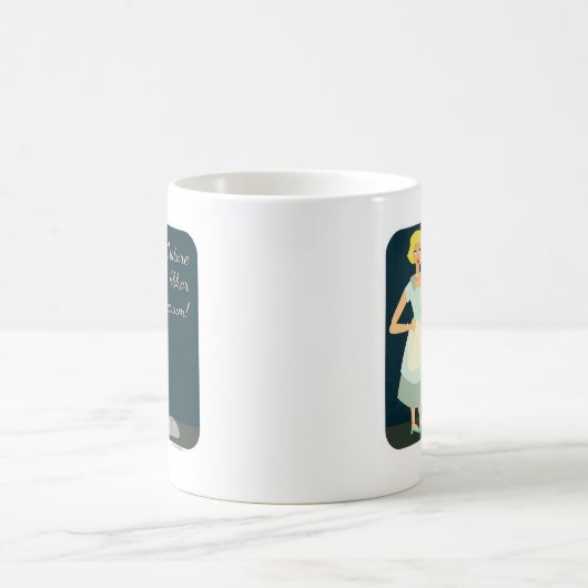 Funny Anti Vacuum Kitsch Hausfrau Snark Kaffeetasse (Mittel)