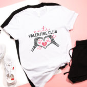 Funny Anti Valentine Club Geschenk für Skull T-Shirt
