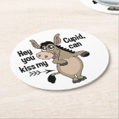Funny Anti-Valentine Donkey Untersetzer (Angewinkelt)