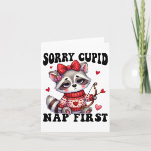 Funny Anti Valentine Sorry Cupid Nickerchen Erste Karte